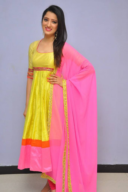 Telugu Cute Girl Richa Panai Photos In Yellow Dress At Audio Launch 20